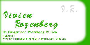 vivien rozenberg business card